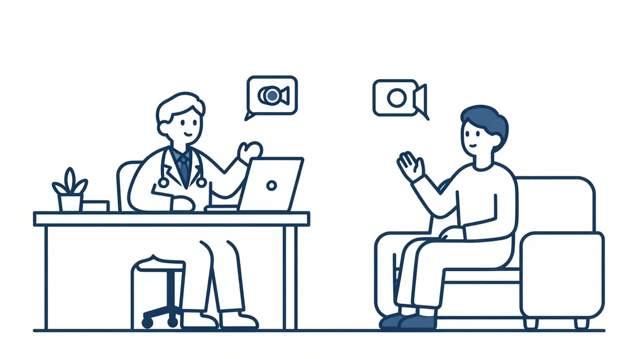 Telemedicine doctor consultation via video call