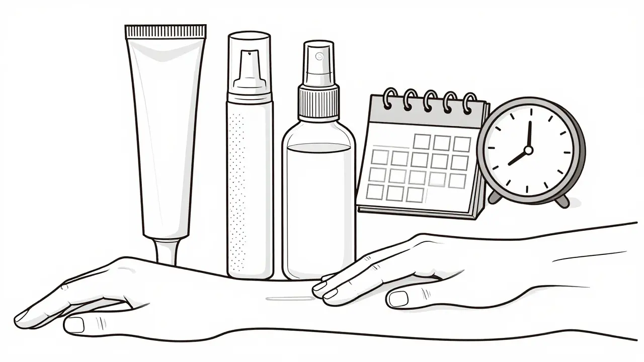 Medication tubes and correct application demonstration