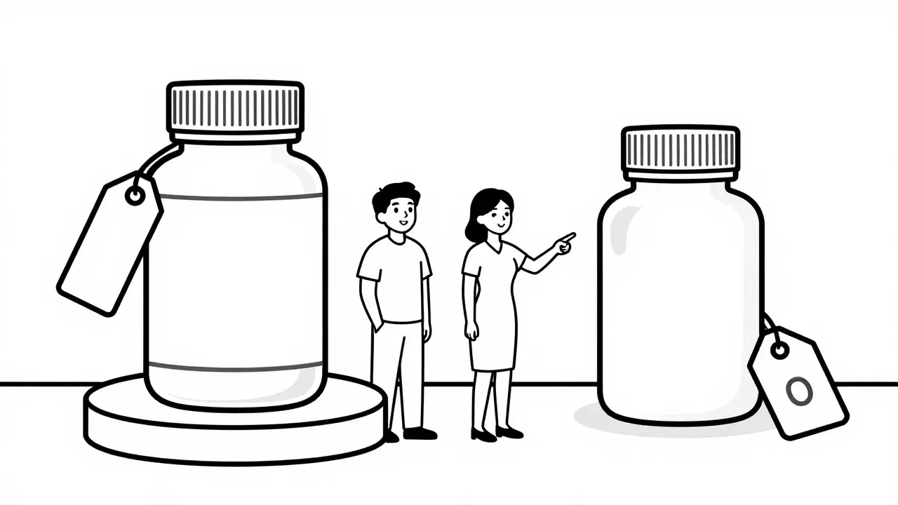 Comparison of expensive branded drug vs affordable generic