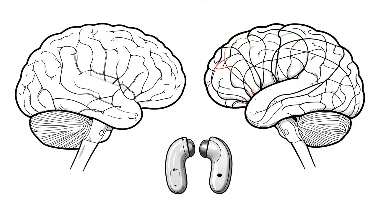 Hearing aids connecting to an active, engaged brain