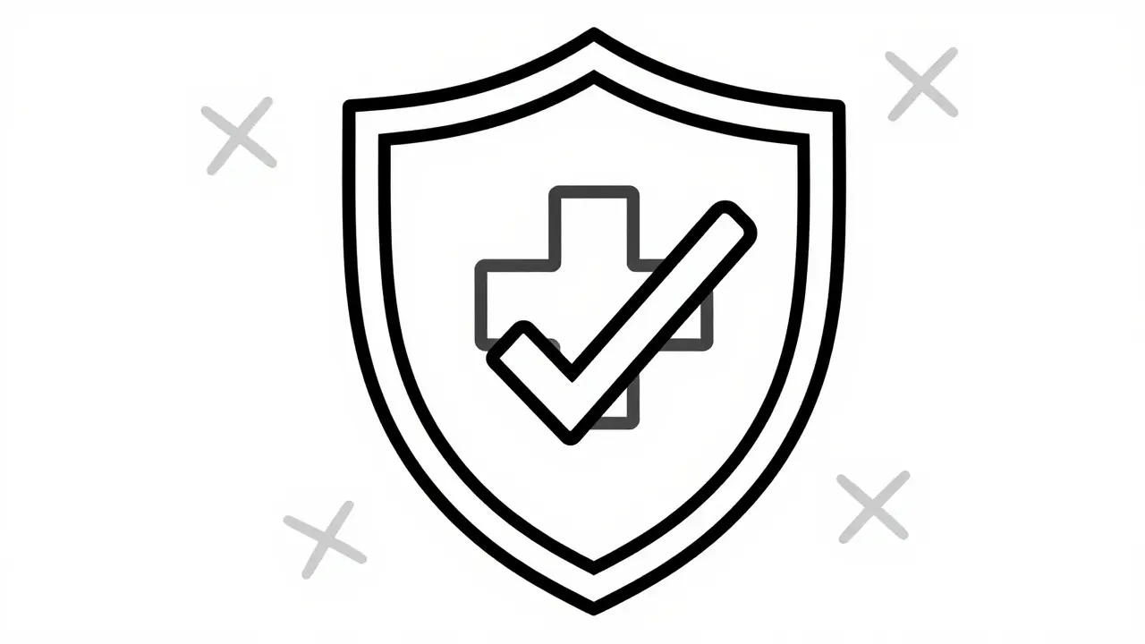 Shield icon symbolizing safe and verified online pharmacy